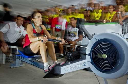 Fabiana Beltrame superou seu tempo de 2011 e foi a peso-leve mais rápida do dia / Foto: Marcio Rodrigues/ Fotocom.net